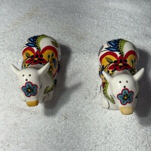 Bocca Espana Salt & Pepper Ceramic  Hand Painted  Sz 5X2X3
